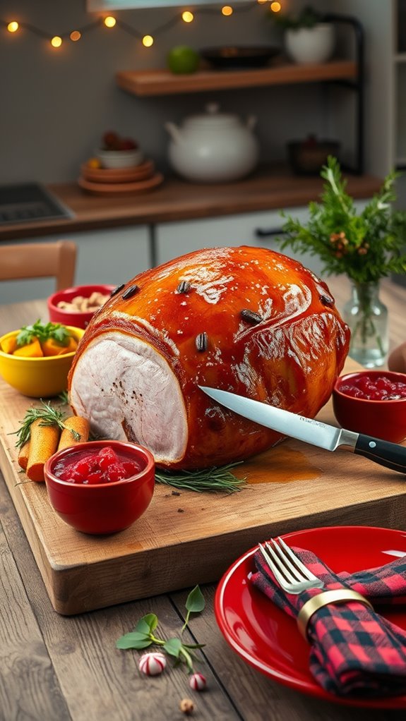 festive glazed ham recipe