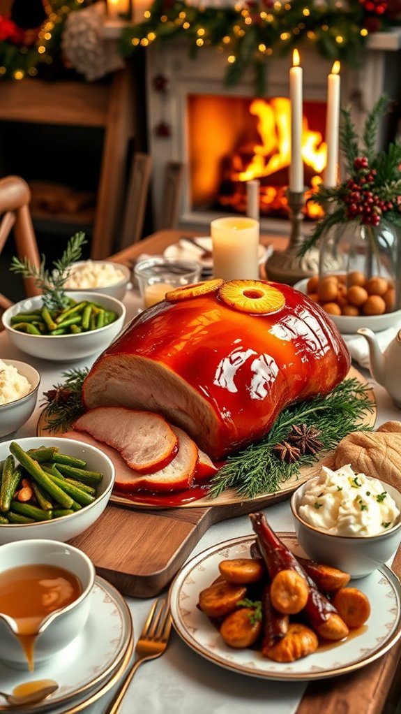 festive honey glazed ham recipe