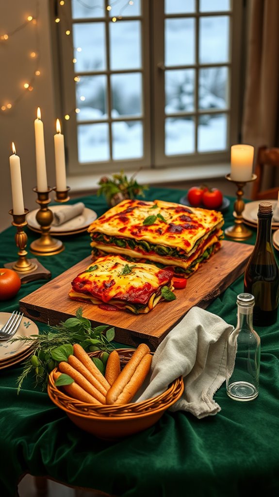 festive italian lasagna feast