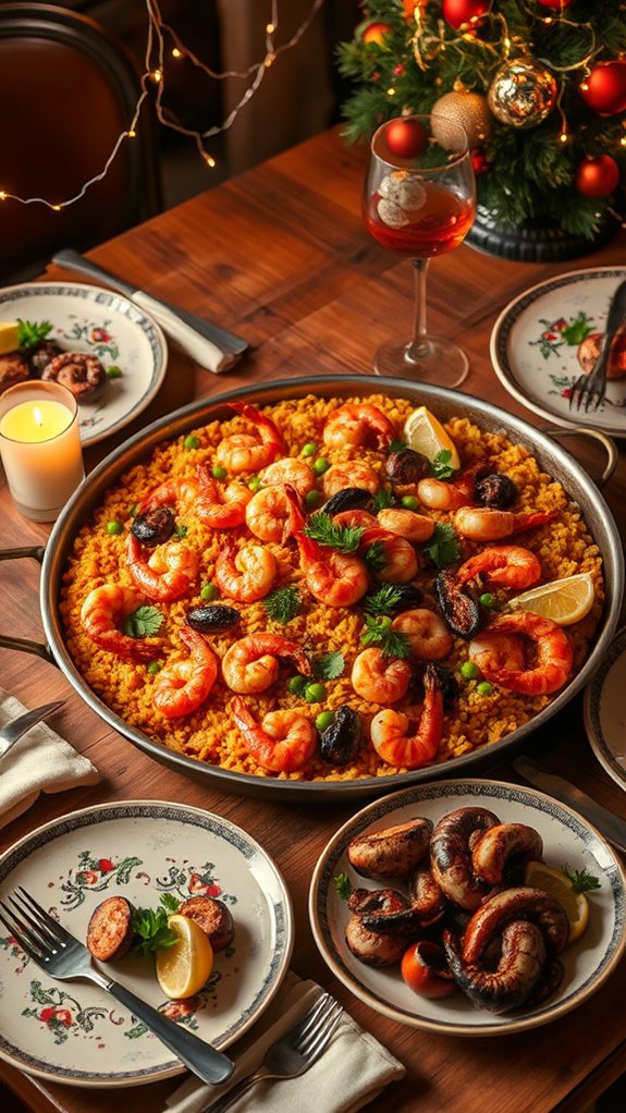 festive mediterranean seafood dish