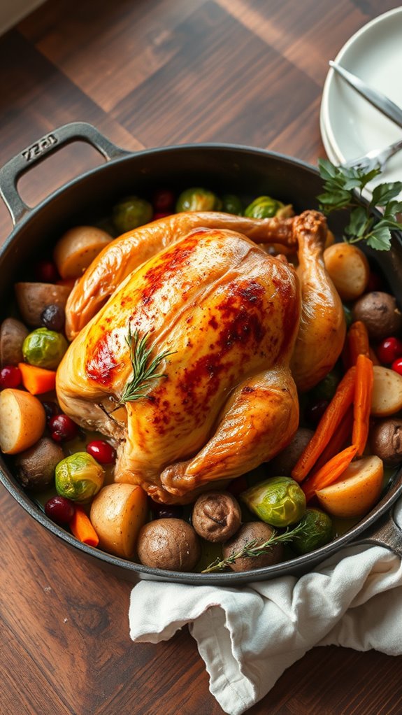 festive one pan chicken dinner