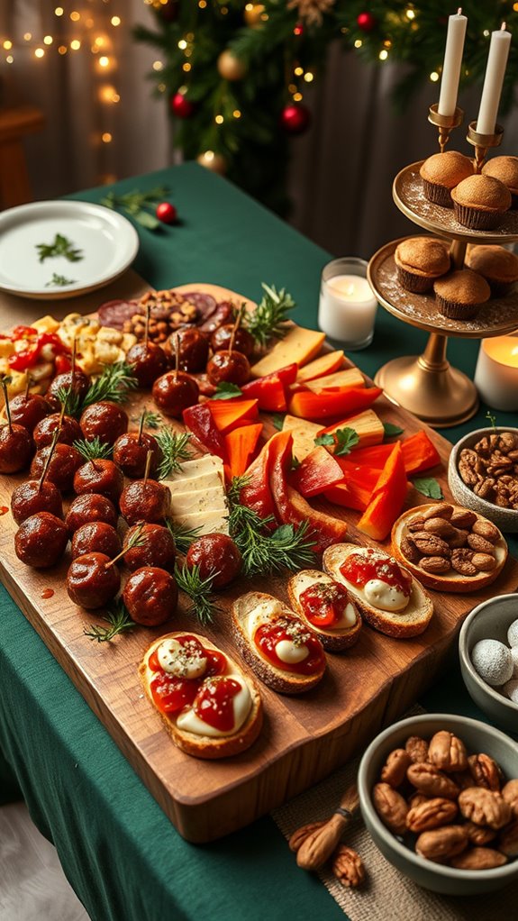 festive snack inspired dinner