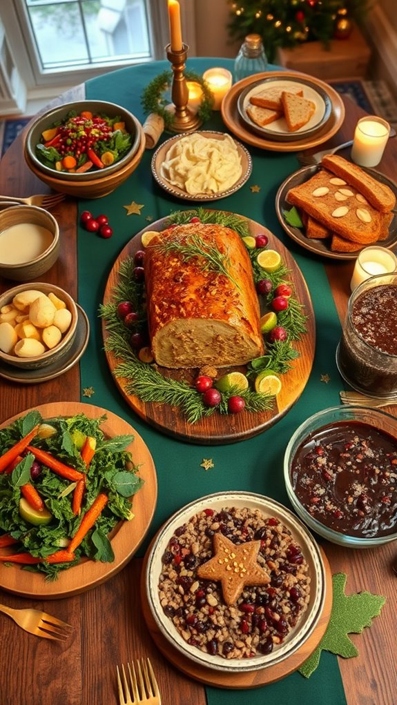 festive vegan christmas dinners