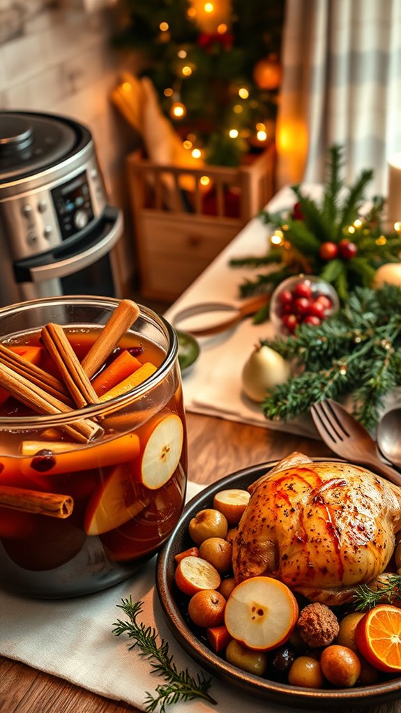 festive warm spiced beverage