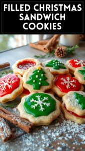 Filled Christmas Sandwich Cookies