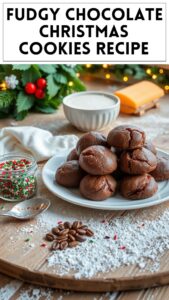 Fudgy Chocolate Christmas Cookies Recipe