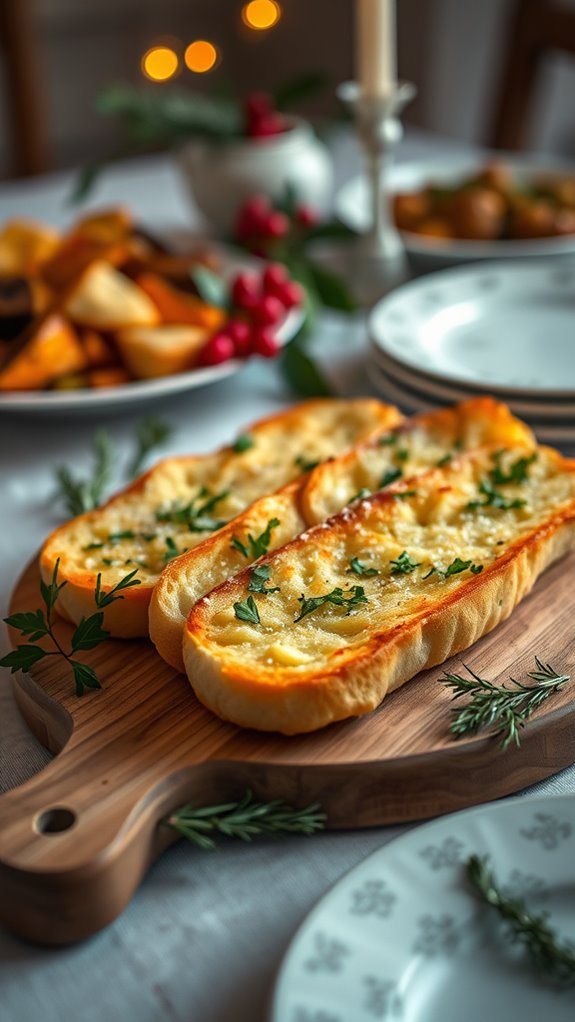 garlic bread with herbs