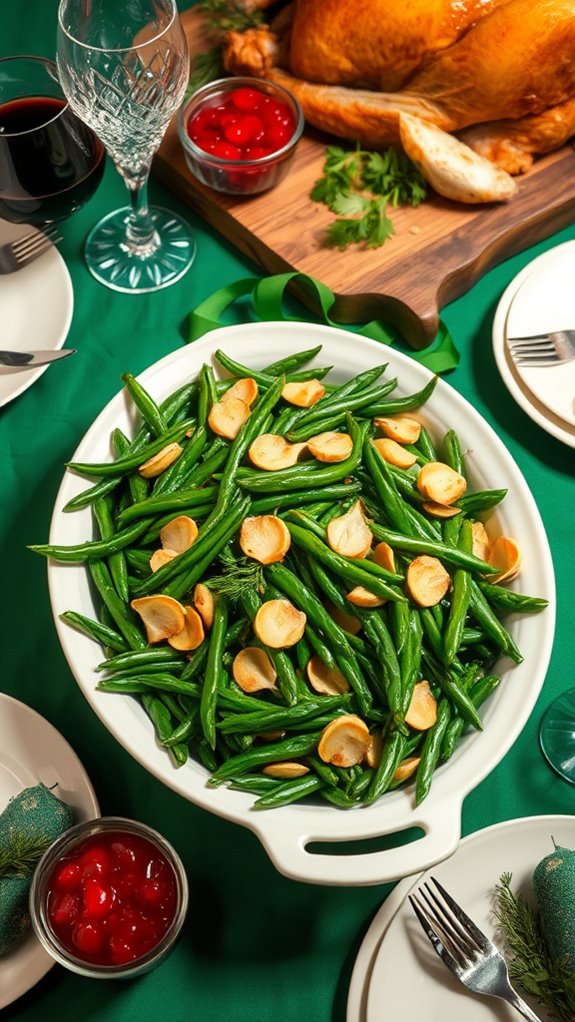 garlic infused green bean side