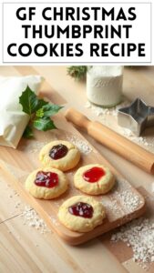 GF Christmas Thumbprint Cookies Recipe