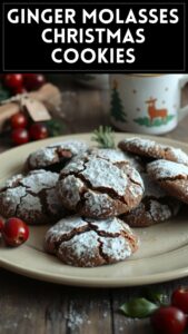 Ginger Molasses Christmas Cookies