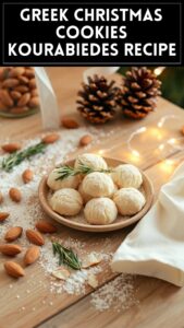 Greek Christmas Cookies Kourabiedes Recipe