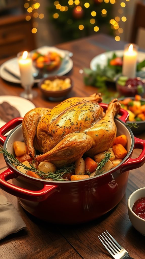 herb roasted chicken dinner