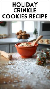 Holiday Crinkle Cookies Recipe