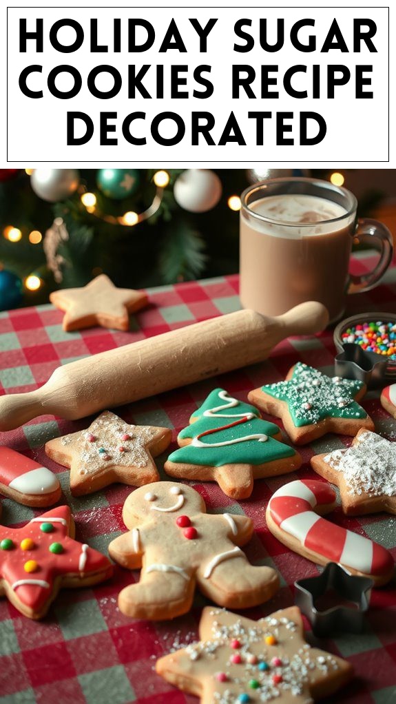 Holiday Sugar Cookies Recipe Decorated