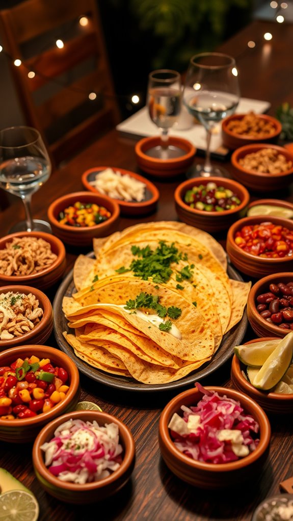 holiday taco build station