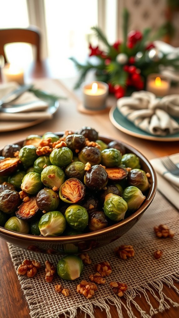 honey balsamic roasted brussels sprouts