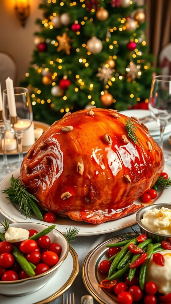honey glazed festive ham recipe