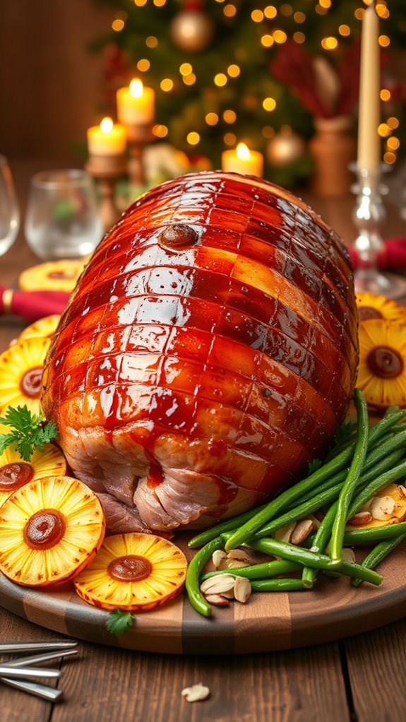 honey glazed festive ham recipe