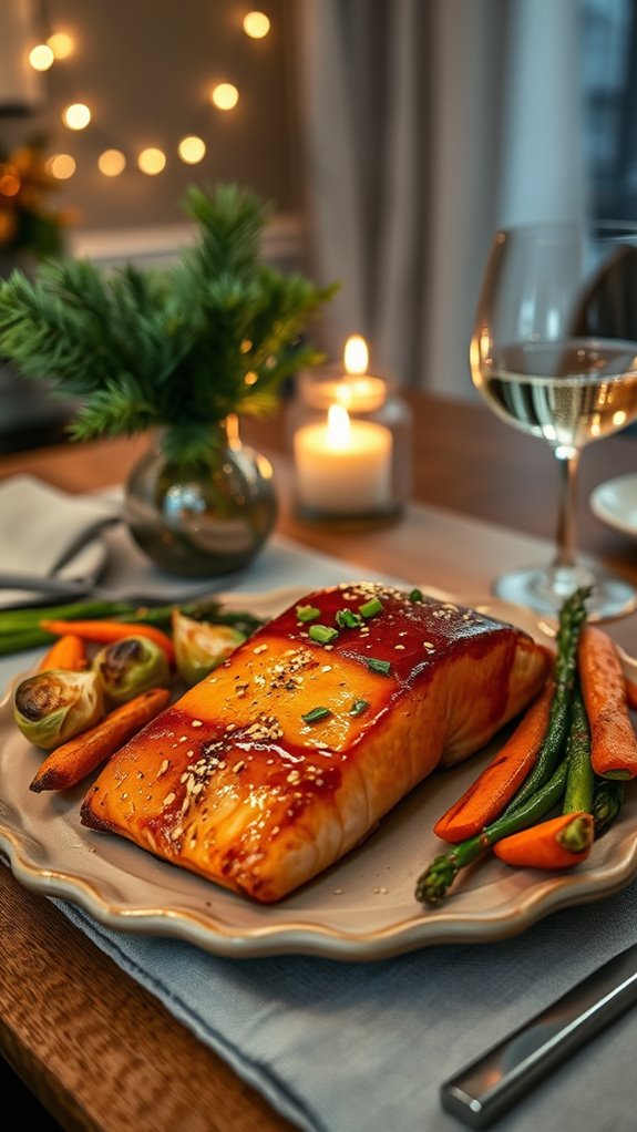 honey glazed salmon delight