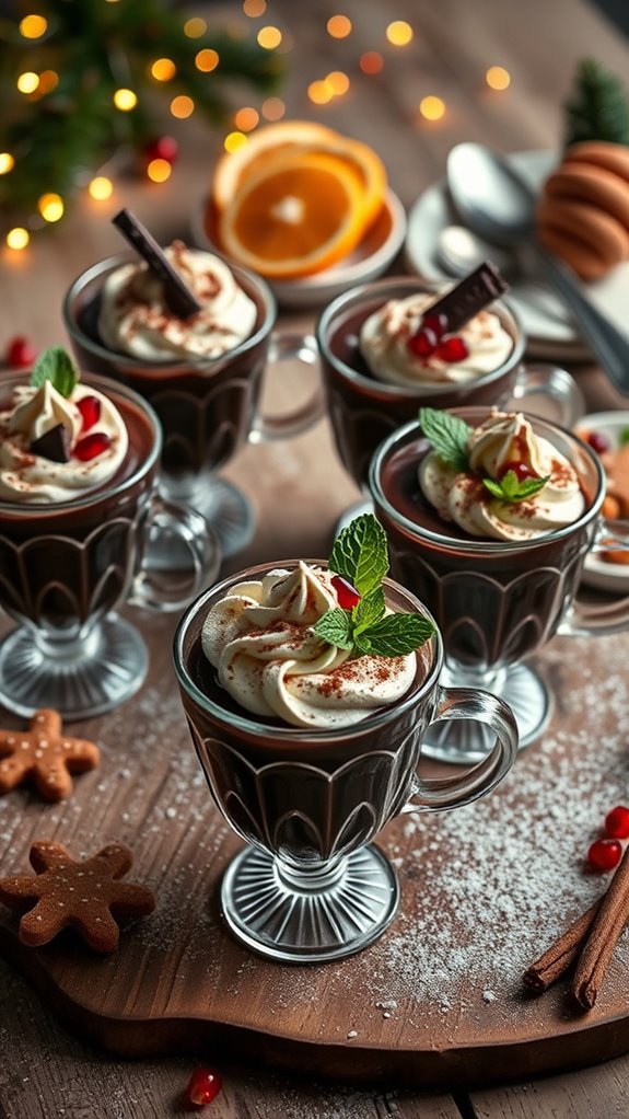 hot chocolate dessert cups