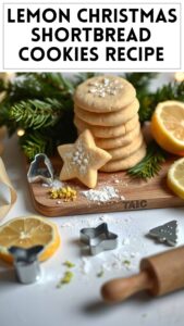 Lemon Christmas Shortbread Cookies Recipe