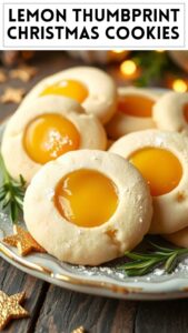 Lemon Thumbprint Christmas Cookies