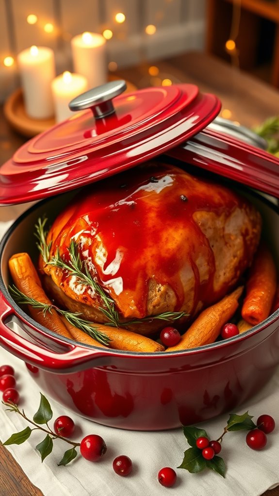 maple glazed holiday ham