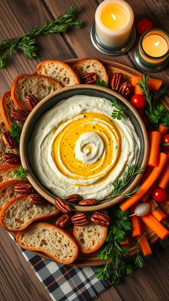 maple glazed pecans appetizer