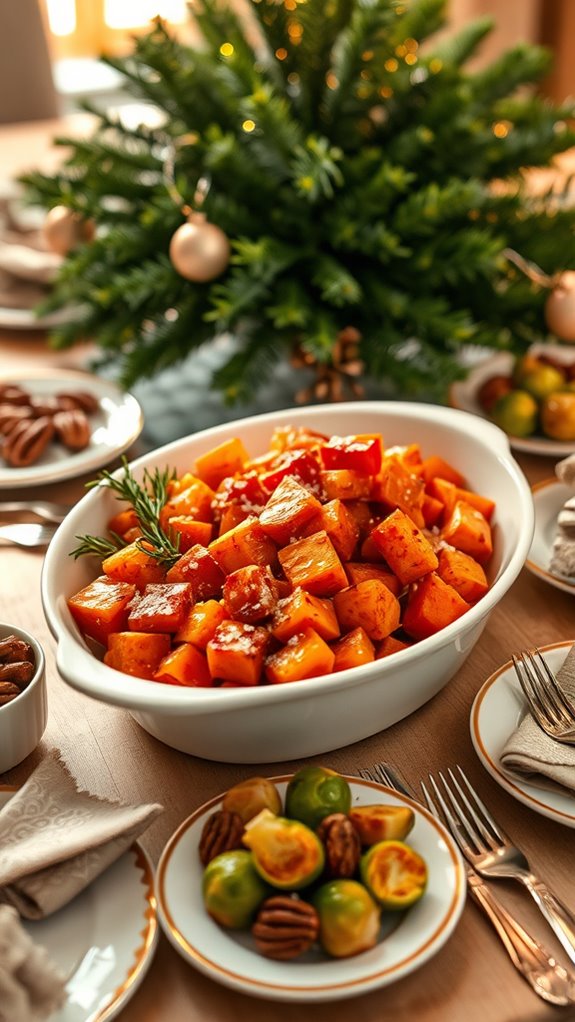 maple glazed sweet potato delight