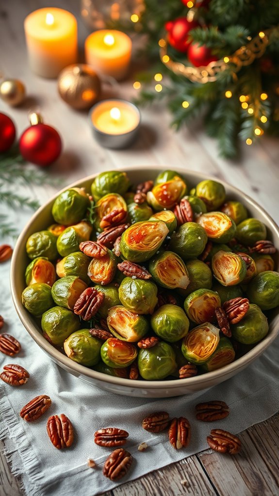 maple roasted brussels sprouts
