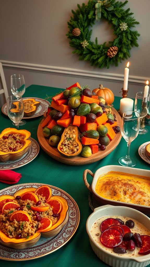 meatless festive dinner options