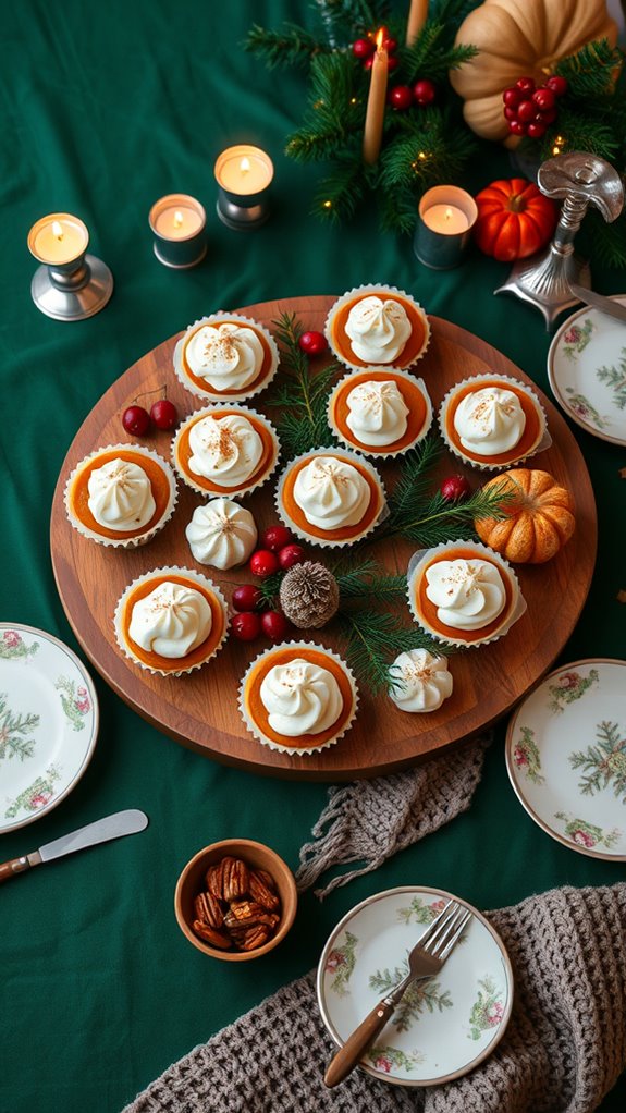 mini pumpkin pies delight