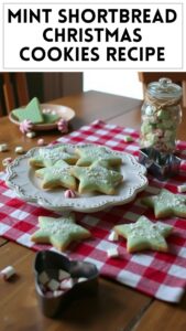 Mint Shortbread Christmas Cookies Recipe