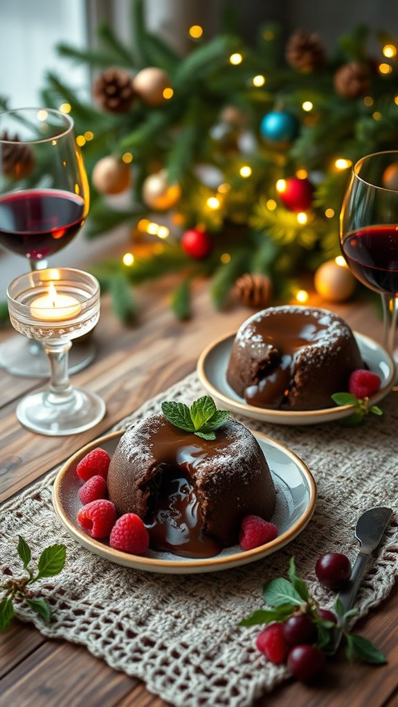 molten chocolate dessert delight