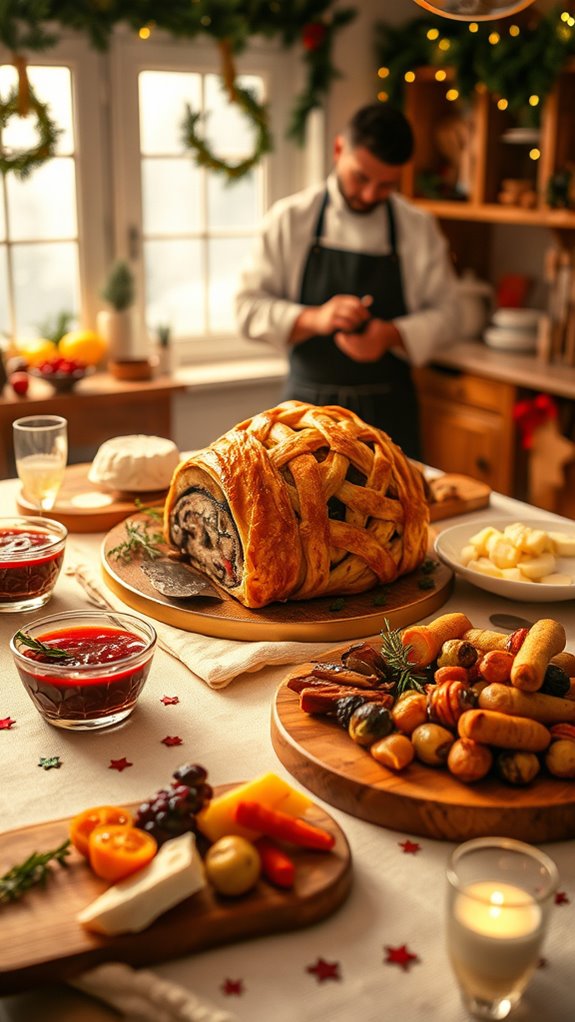 mushroom wellington puff pastry