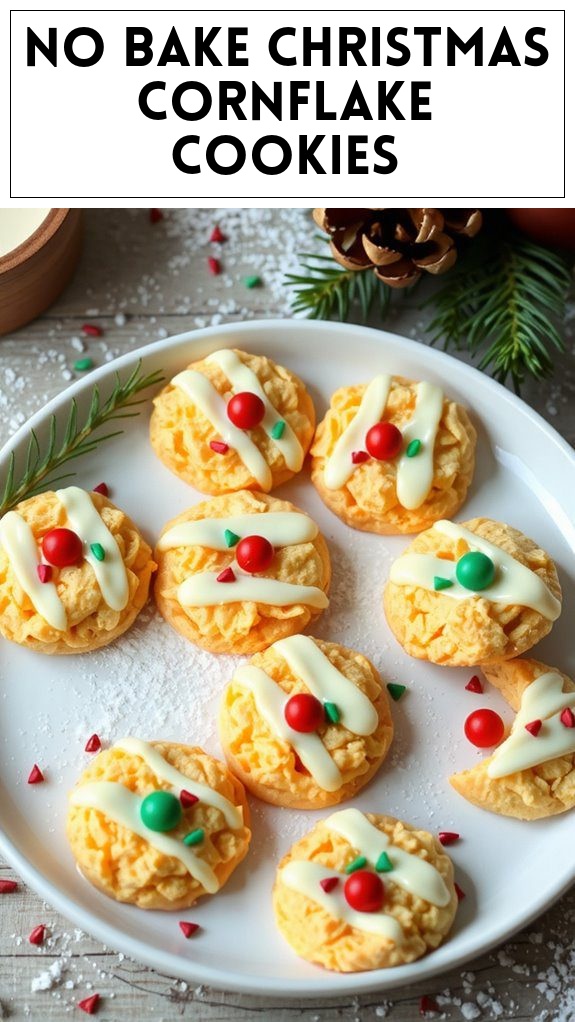No Bake Christmas Cornflake Cookies