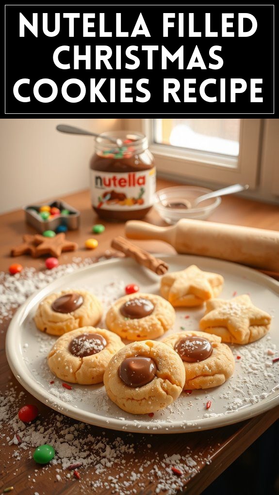Nutella Filled Christmas Cookies Recipe