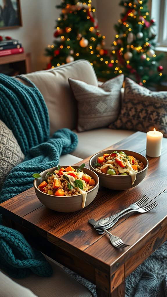 nutritious roasted vegetable bowl