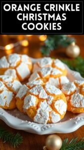 Orange Crinkle Christmas Cookies