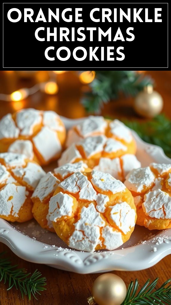 Orange Crinkle Christmas Cookies