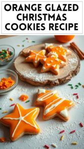 Orange Glazed Christmas Cookies Recipe