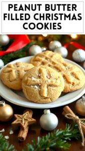 Peanut Butter Filled Christmas Cookies
