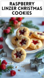 Raspberry Linzer Christmas Cookies