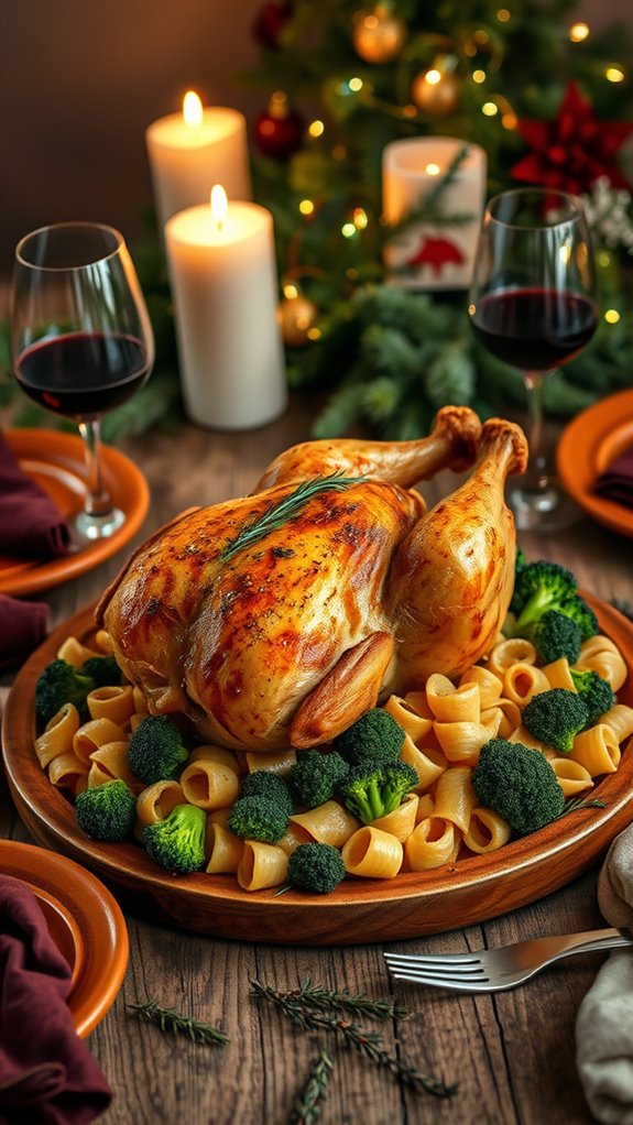 roasted chicken pasta delight