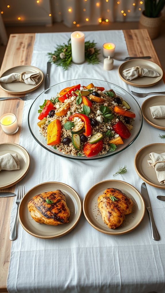 roasted vegetable quinoa salad