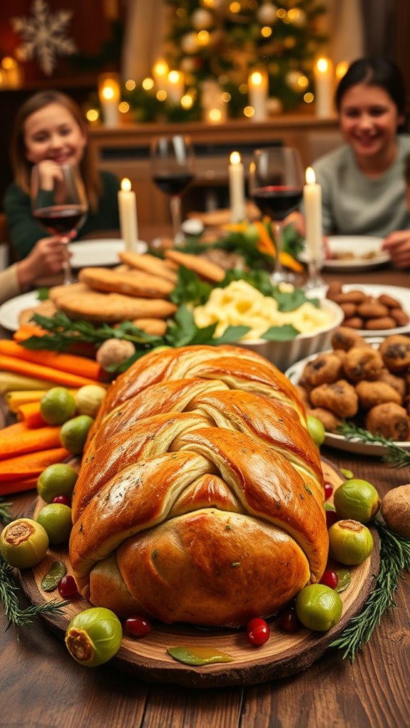 savory mushroom spinach wellington