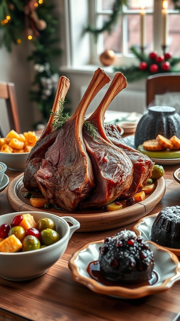 savory rosemary infused lamb rack