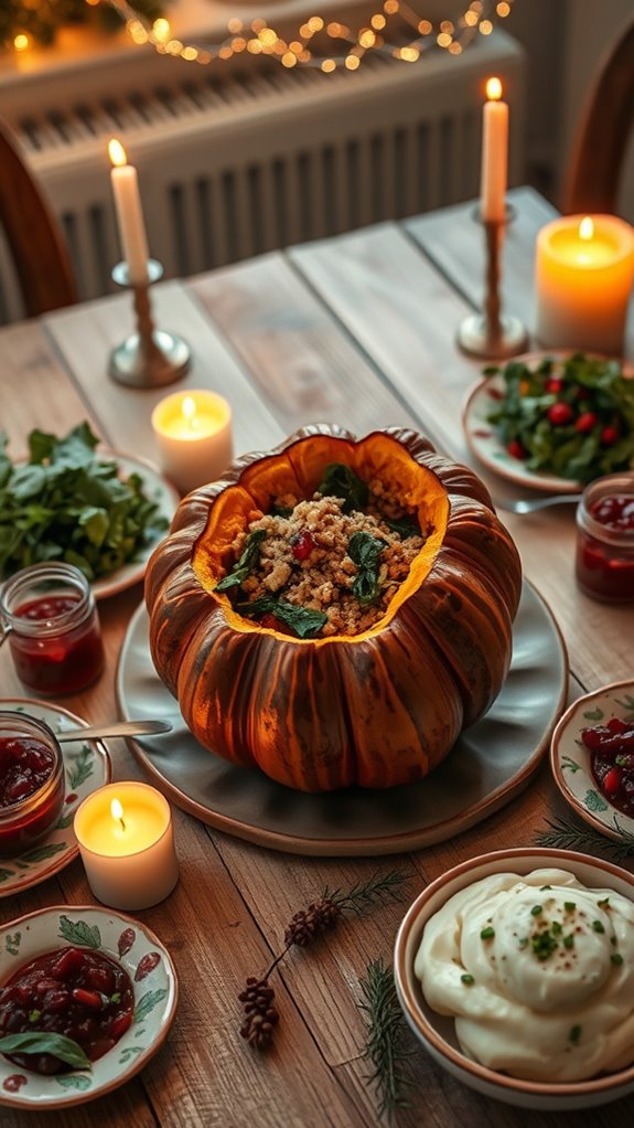 savory stuffed acorn squash