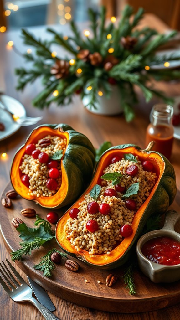 savory stuffed acorn squash