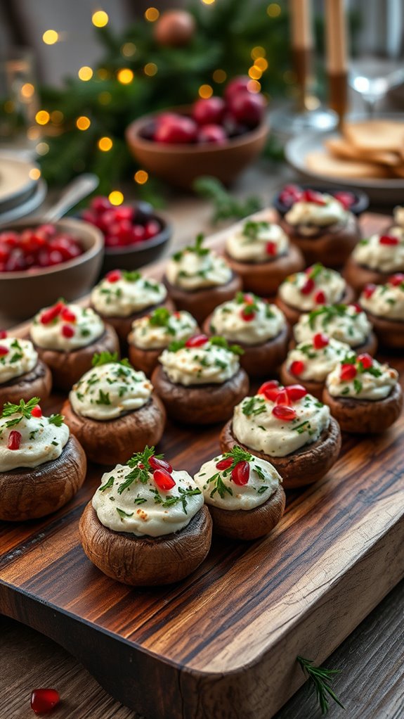 savory stuffed mushroom appetizers
